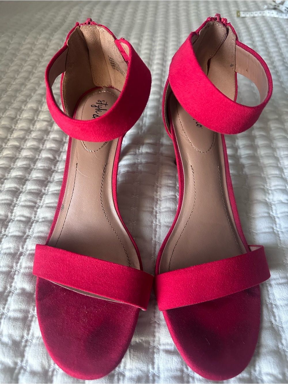 Style & Co. Women's Open-Toe Ankle Strap Heels